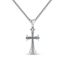 Coiled Cross Necklace